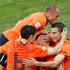 Arjen Robben strel gol zadetek veselje proslavljanje Mark van Bommel Robin Van P