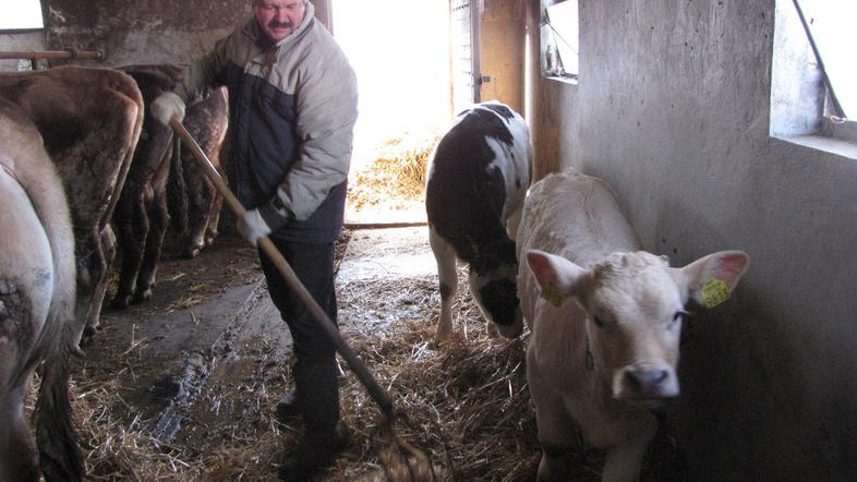 Peter Prešeren pravi, da za manjše rejce, kot je sam, ni računice. Kmetijo ohran