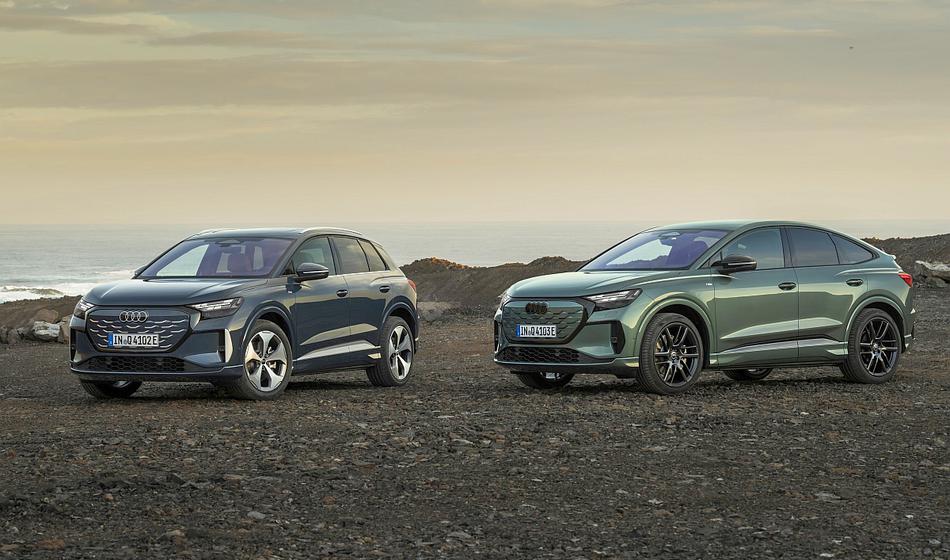 Audi Q4 e-tron: prenovljen z več dosega, več tehnologije in več praktičnosti