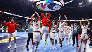 rokometna reprezentanca Avstrije po tekmi s Španijo