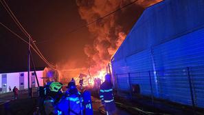 Požar v Mariboru, gasilci