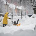 Sneg na ljubljanskih ulicah.