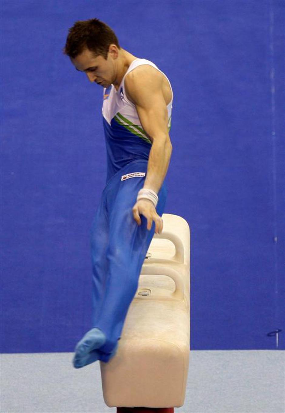 Sašo Bertoncelj na konju z ročaji v Birminghamu | Avtor: EPA