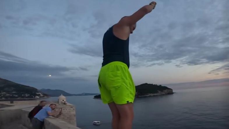 Dubrovnik, skok v morje