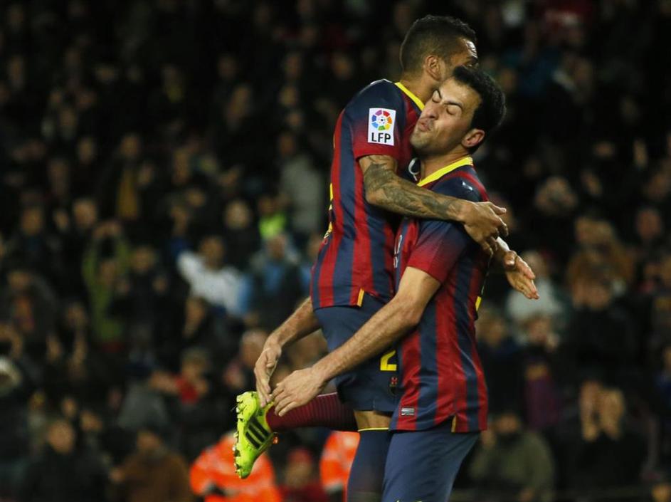 Alves Busquets Barcelona Real Sociedad Copa del Rey španski pokal