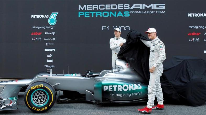 Mercedes W03 Schumacher Rosberg Catalunya Montmelo Barcelona
