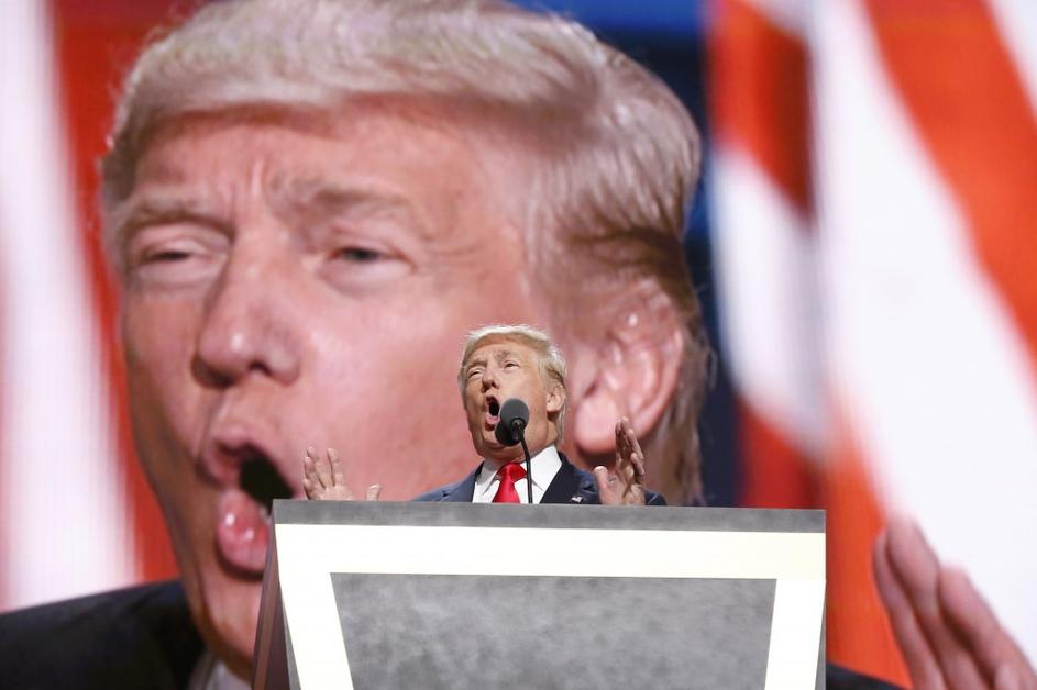 Donald Trump sprejel predsedniško nominacijo