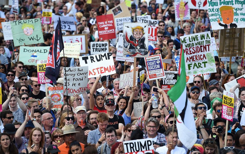Protesti zoper Trumpa, London | Avtor: Epa