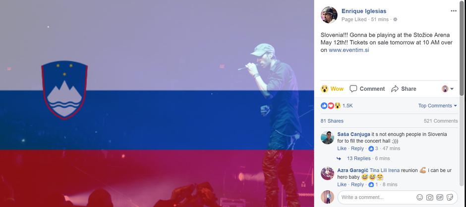 Enrique Iglesias | Avtor: facebook