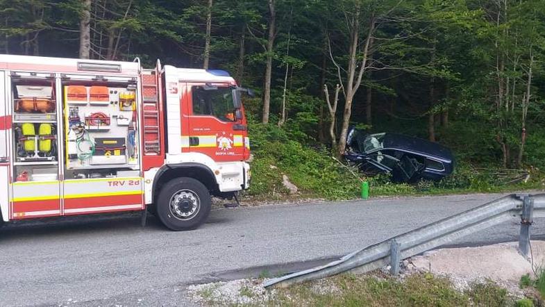 Prometna nesreča na območju Zgornje Sorice