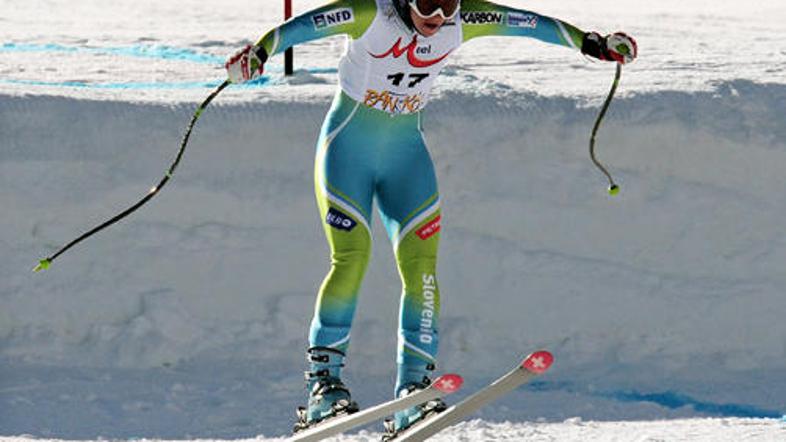 Tina Maze se je že spoznala s smukaško progo v Banskem. Na prvem treningu je bil