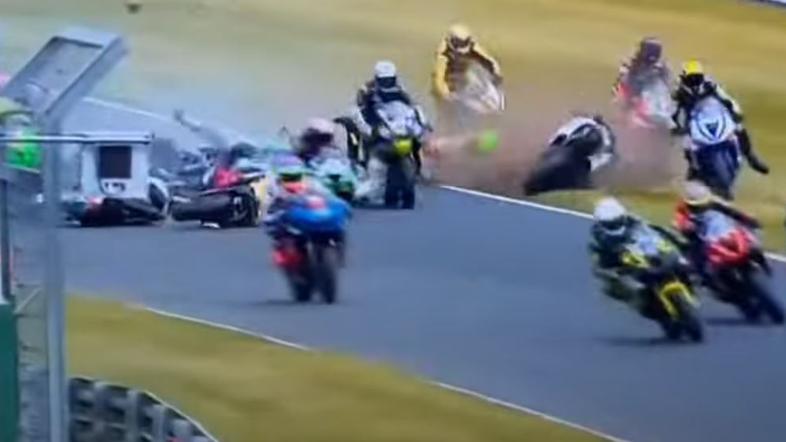 Nesreča na britanskem superbike prvenstvu