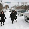 huda zima na Japonskem