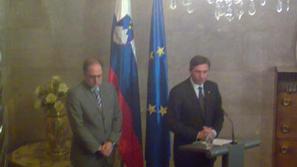 Pahor in Gaspari po klavzuri. (Foto: X1)