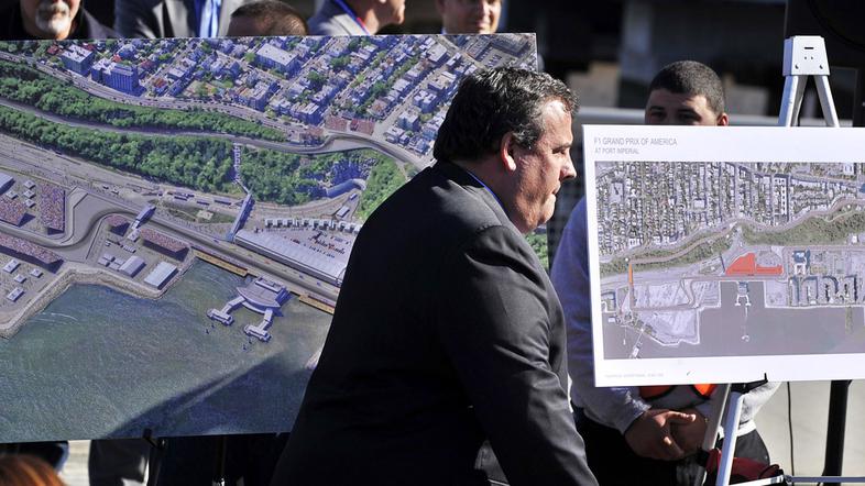 Chris Christie formula 1 New Jersey