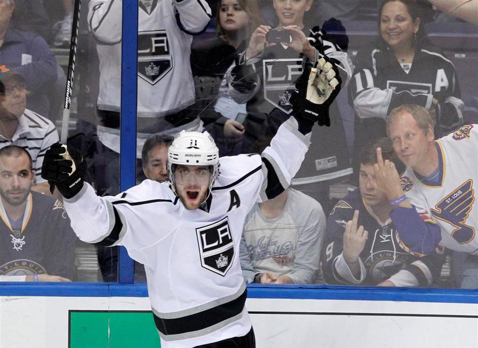 Kopitar St. Louis Blues Los Angeles Kings NHL končnica druga tekma