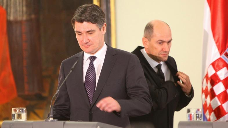 Slovenija 15.05.12, premier, janez jansa, hrvaski premier zoran milanovic, marib