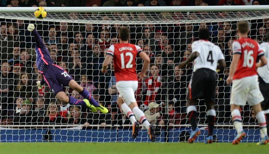 Mignolet Mingolet Ramsey Giroud Arsenal Liverpool Premier League Anglija liga pr | Avtor: EPA