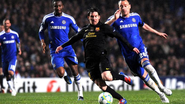 Obi Mikel Terry Messi Chelsea Barcelona Liga prvakov polfinale prva tekma Stamfo
