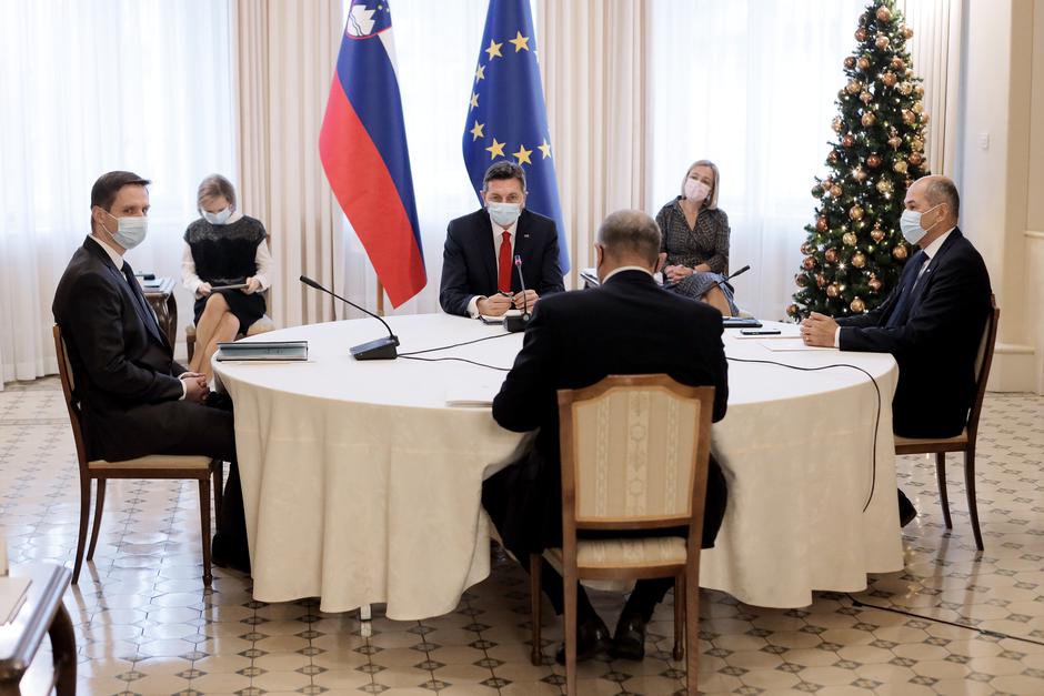 Alojz Kovšca Borut Pahor Janez Janša Igor Zorčič | Avtor: Daniel Novakovič/STA