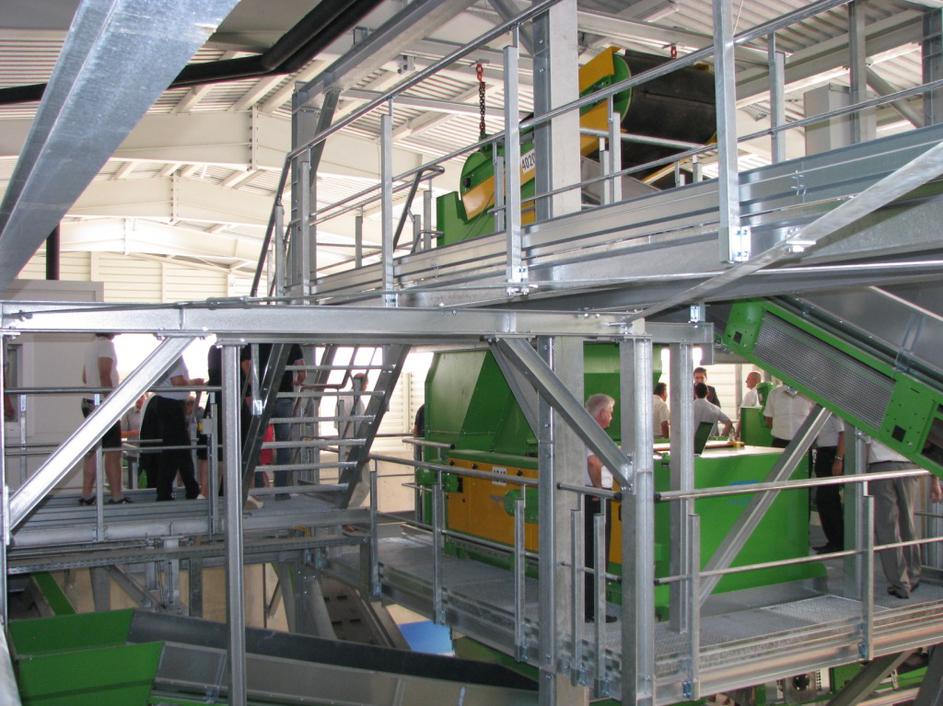 Sortirnica v Zbirnem centru za odpadke