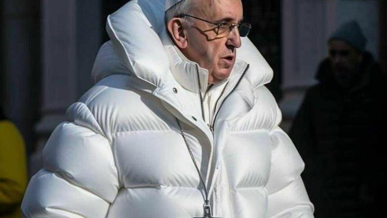 papež Frančišek fotomontaža