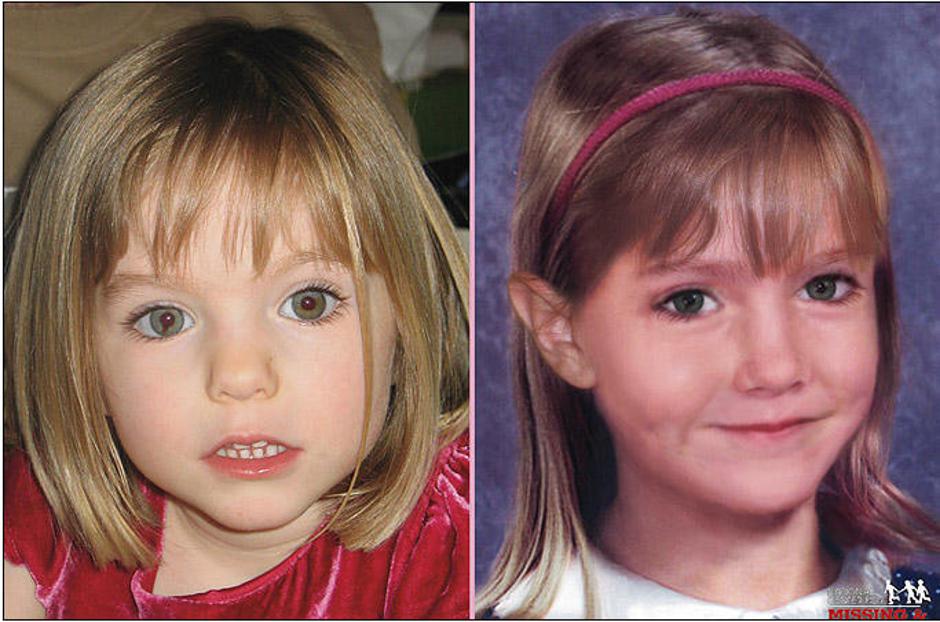 Na levi strani zadnja znana fotografija Madeleine McCann, na desni fotorobot z n | Avtor: Žurnal24 main