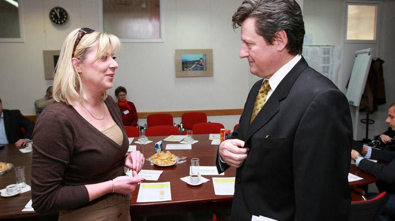 Tatjana Mileta, predstavnica Mestne občine Maribor v svetu zavoda, in Gregor Piv