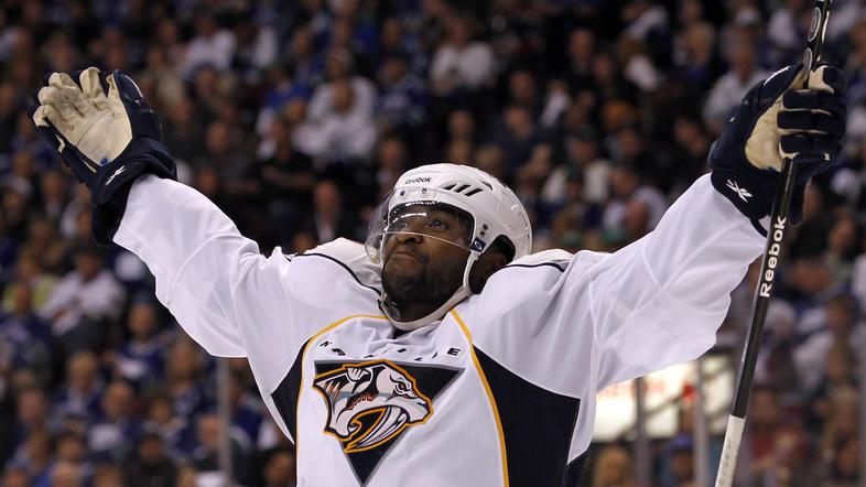 Joel Ward je prispeval dva Nashvillova gola. (Foto: Reuters)