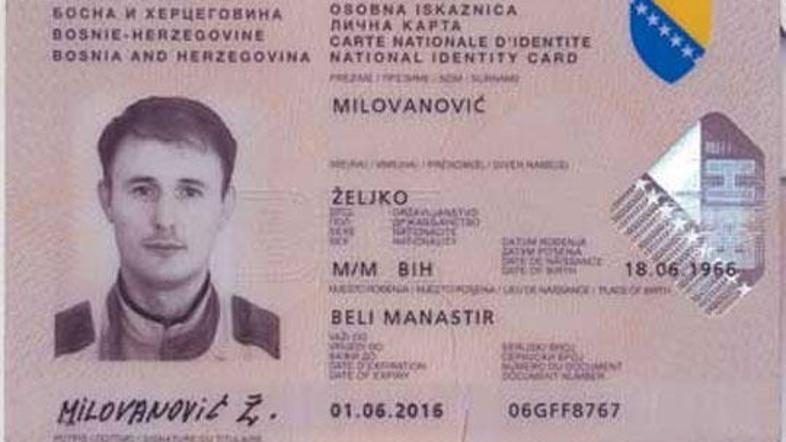 Milovanović je poleg pisma v uredništvo časnika poslal tudi fotokopijo osebne iz