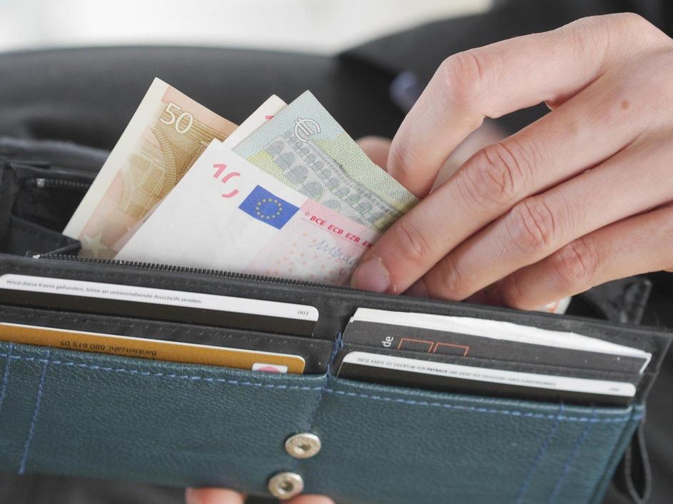 denarnica denar euro