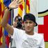 Neymar Barcelona podpis pogodbe pogodba grb prihod predstavitev