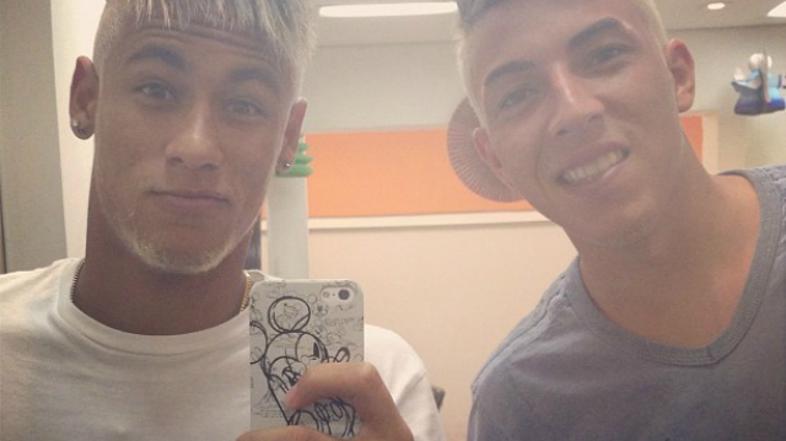 Neymar nova pričeska mobitel Twitter slika