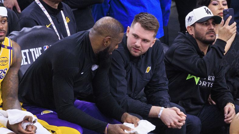 LeBron James Luka Dončić LA Lakers