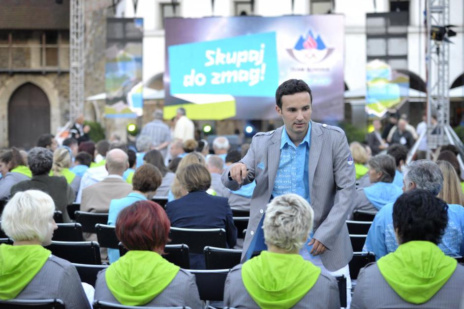 predstavitev olimpijcev proslava