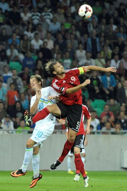 Birsa Cana Slovenija Albanija kvalifikacije za SP 2014 Stožice