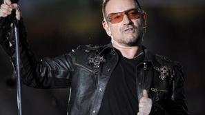 Vedno dobrodelni Bono bo zapel tudi za Haitijce. (Foto: AFP)