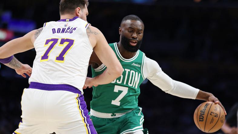 Luka Dončić in Jaylen Brown