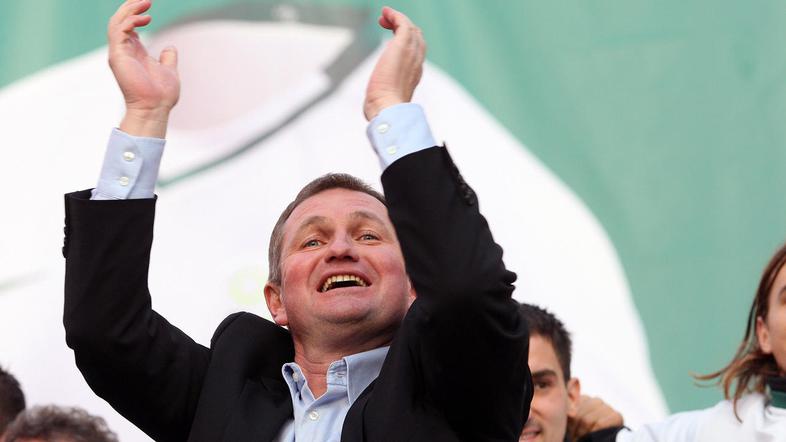 Matjaž Kek in njegovi izbranci so v sredo opravljali sponzorske obveznosti. (Fot