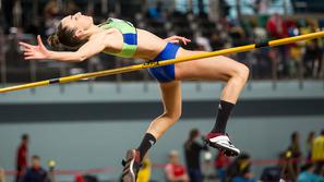 Lia Apostolovski je preskočila 1,87 metra in na evropskem dvoranskem prvenstvu končala na devetem mestu.