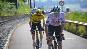 Tadej Pogačar in Jonas Vingegaard