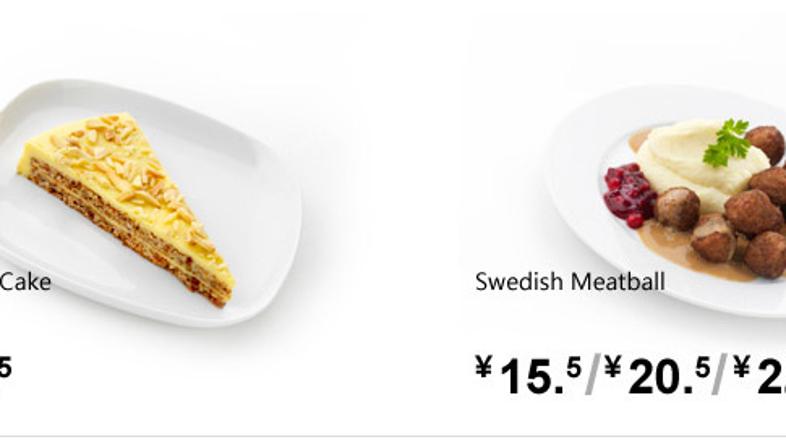 Torta in mesne kroglice iz Ikee