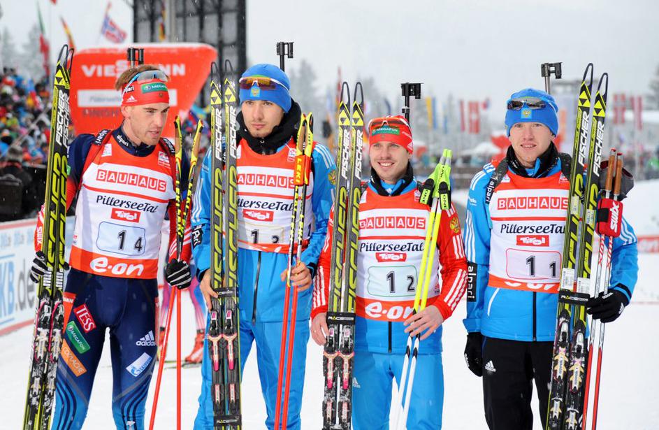 biatlon štafeta Rusija