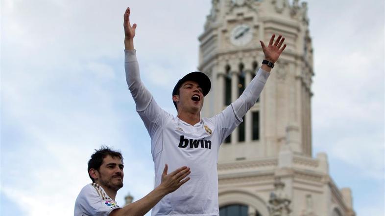 Ronaldo Casillas Real Madrid naslov prvaki slavje Cibeles