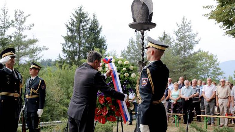 Venec, Borut Pahor, Bistrica, bistriški klanec, žalna slovesnost, NOB