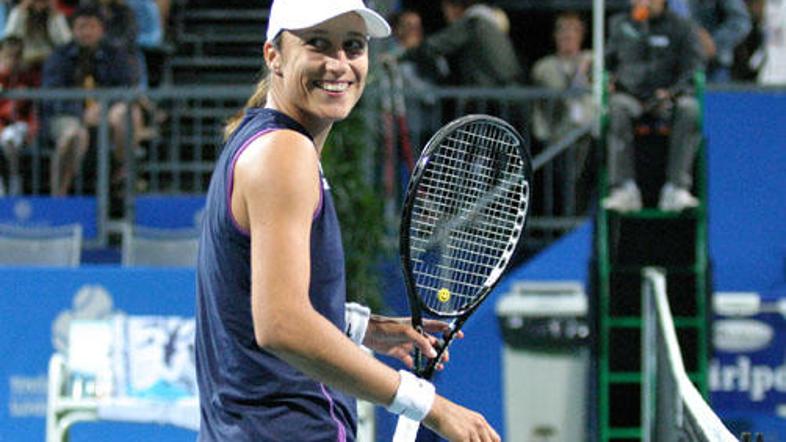 Srebotnikova v prvem kolu proti Hrvatici Sandi Mamić ni imela veliko dela. Nocoj