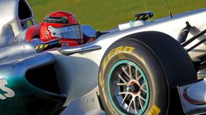 Schumacher je prejšnji teden v Barceloni odpeljal najhitrejši krog tedna. (Foto: