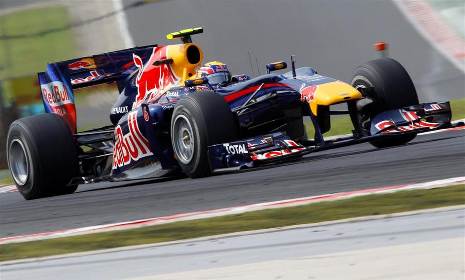 Mark Webber Red Bull trening