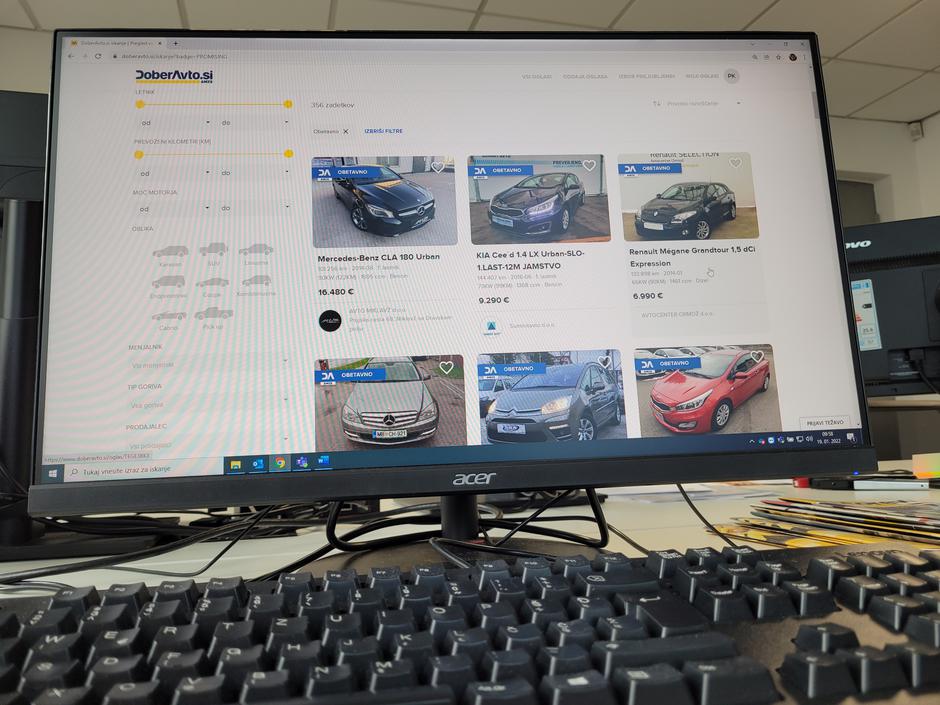 Spletni portal za prodajo rabljenih vozil Doberavto | Avtor: AMZS