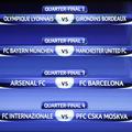 Vsi četrtfinalni pari letošnje Lige prvakov. (Foto: Reuters)